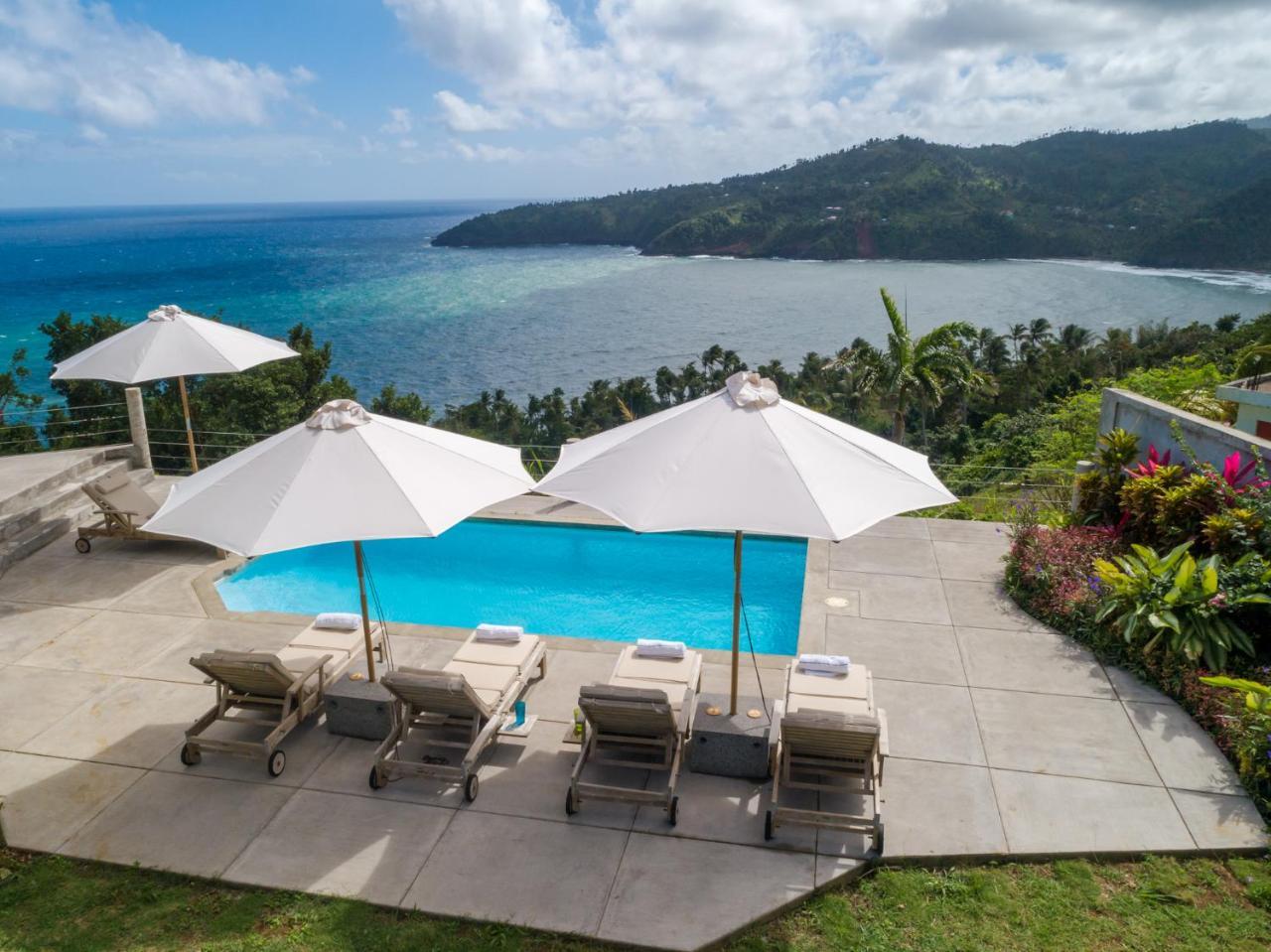 Pagua Bay House - Oceanfront Cabana'S Marigot Zewnętrze zdjęcie